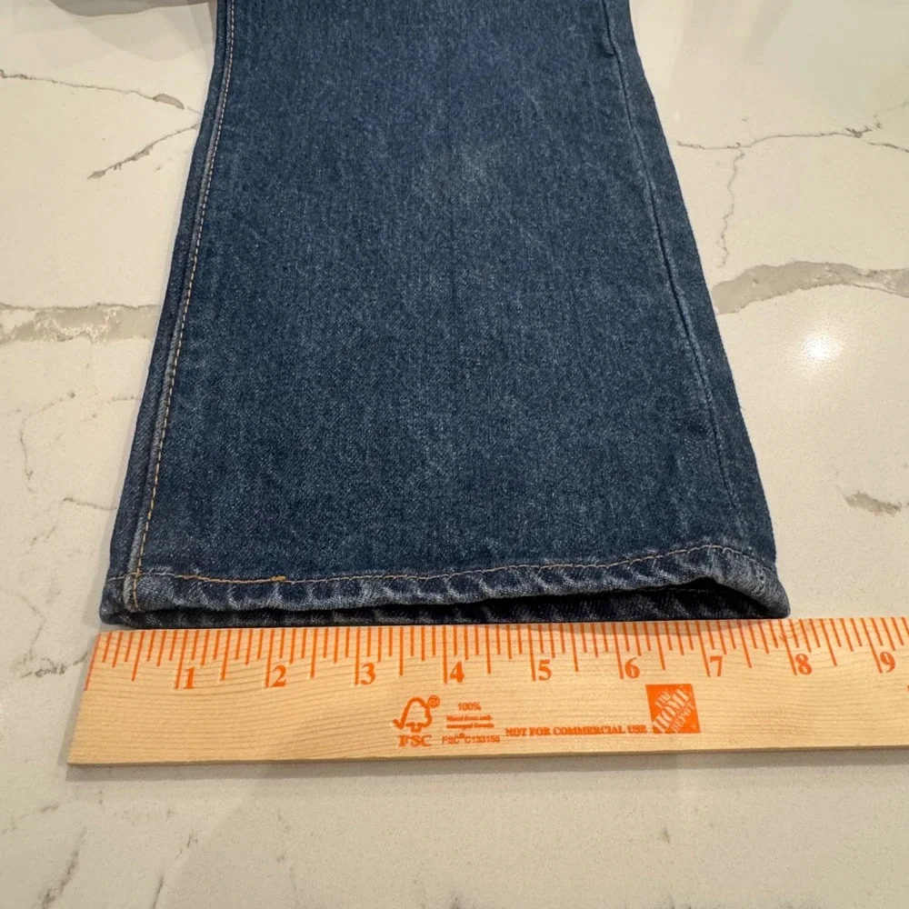 Levis 501 Original Fit Mens Jeans Dark Wash Indigo Blue Button Fly 35x30